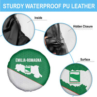 Italy Emilia-Romagna Spare Tire Cover Map With Flag Style - Wonder Print Shop