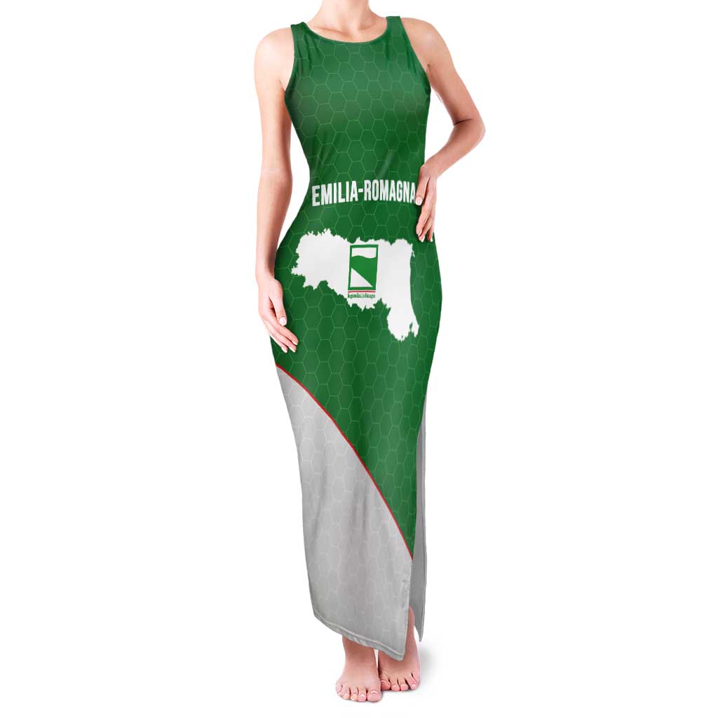 Italy Emilia-Romagna Tank Maxi Dress Map With Flag Style LT19