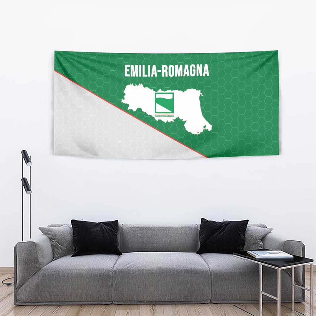 Italy Emilia-Romagna Tapestry Map With Flag Style - Wonder Print Shop