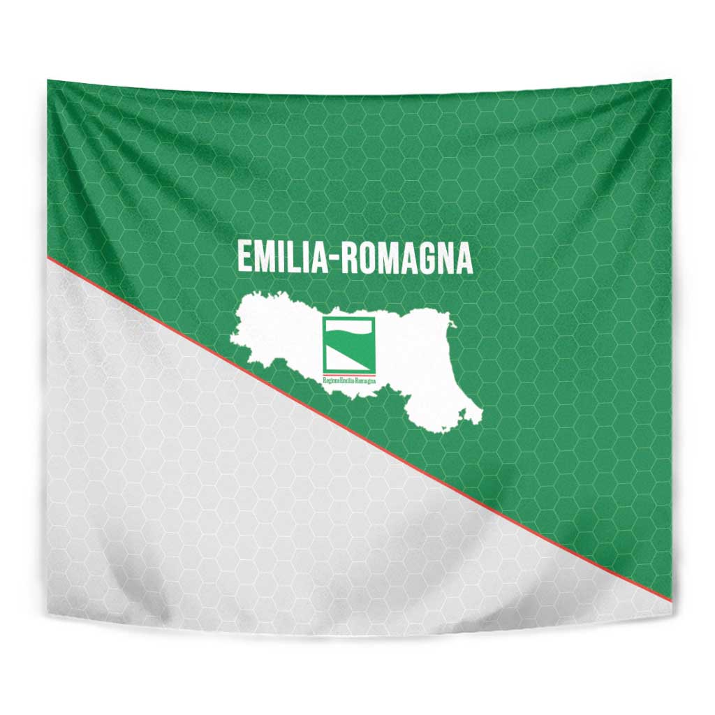 Italy Emilia-Romagna Tapestry Map With Flag Style - Wonder Print Shop
