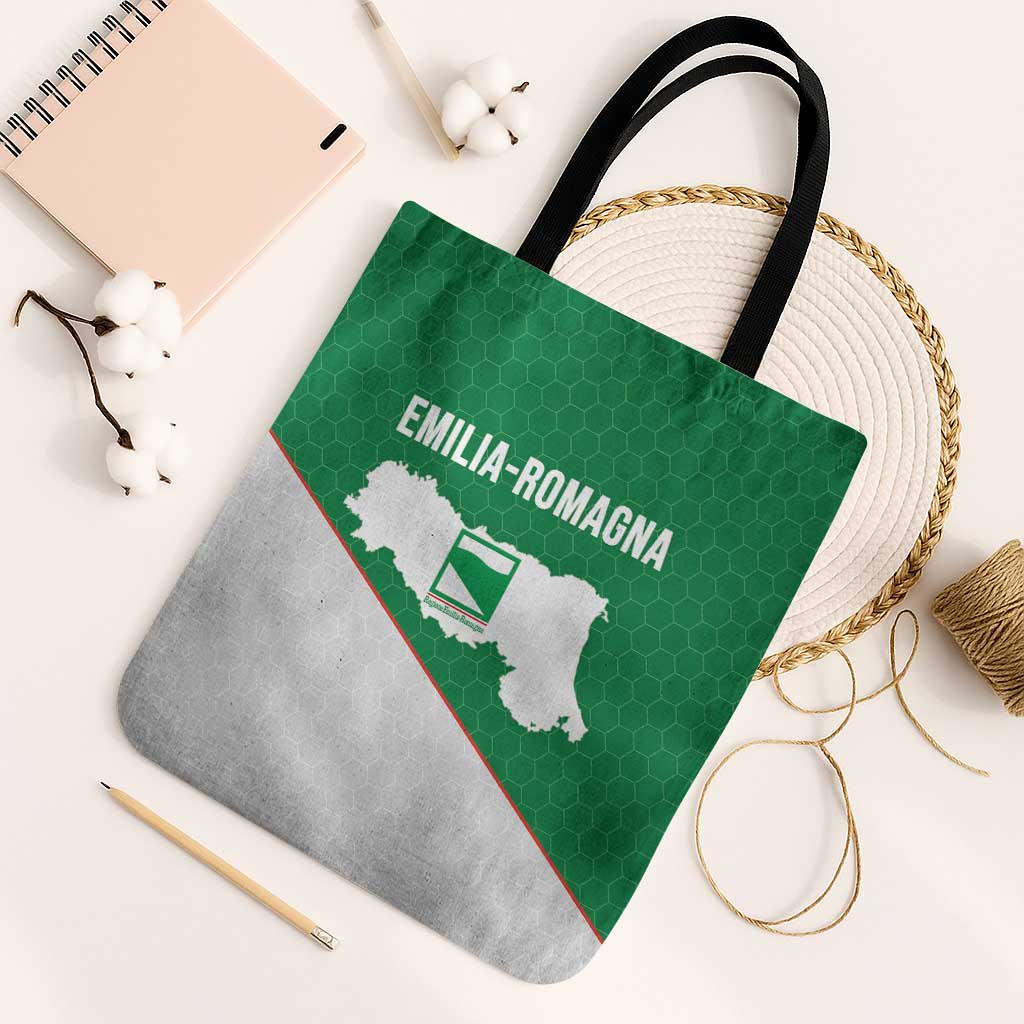Italy Emilia-Romagna Tote Bag Map With Flag Style - Wonder Print Shop