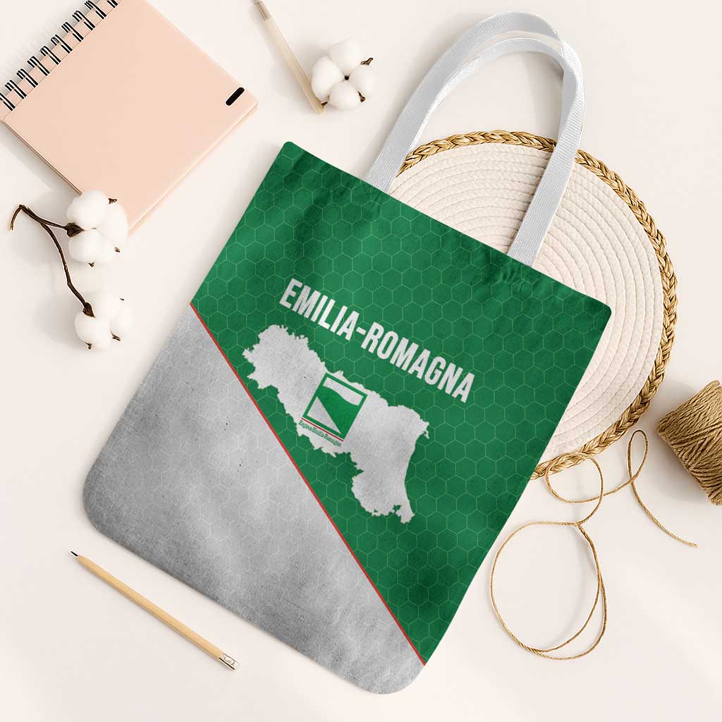 Italy Emilia-Romagna Tote Bag Map With Flag Style - Wonder Print Shop