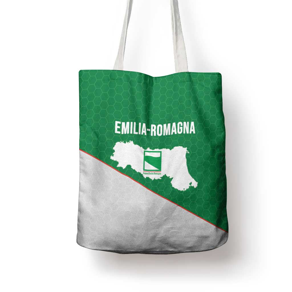 Italy Emilia-Romagna Tote Bag Map With Flag Style - Wonder Print Shop