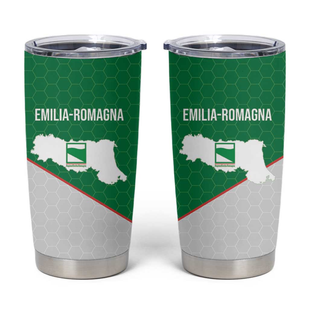 Italy Emilia-Romagna Tumbler Cup Map With Flag Style - Wonder Print Shop