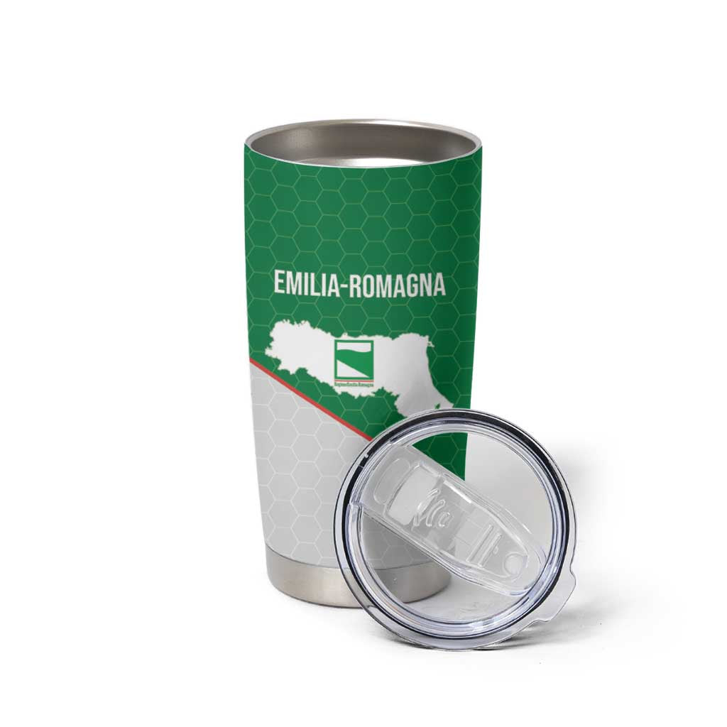 Italy Emilia-Romagna Tumbler Cup Map With Flag Style - Wonder Print Shop