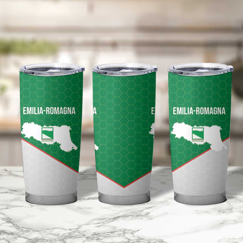 Italy Emilia-Romagna Tumbler Cup Map With Flag Style - Wonder Print Shop