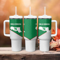 Italy Emilia-Romagna Tumbler With Handle Map With Flag Style - Wonder Print Shop