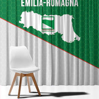 Italy Emilia-Romagna Window Curtain Map With Flag Style - Wonder Print Shop