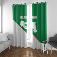 Italy Emilia-Romagna Window Curtain Map With Flag Style - Wonder Print Shop