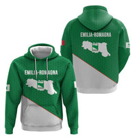 Italy Emilia-Romagna Zip Hoodie Map With Flag Style LT19