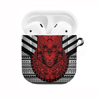 Mexico Aztec Warrior Goddess AirPods Case Tribal Aztec Heritage