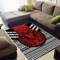 Mexico Aztec Warrior Goddess Area Rug Tribal Aztec Heritage