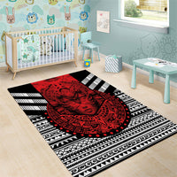 Mexico Aztec Warrior Goddess Area Rug Tribal Aztec Heritage