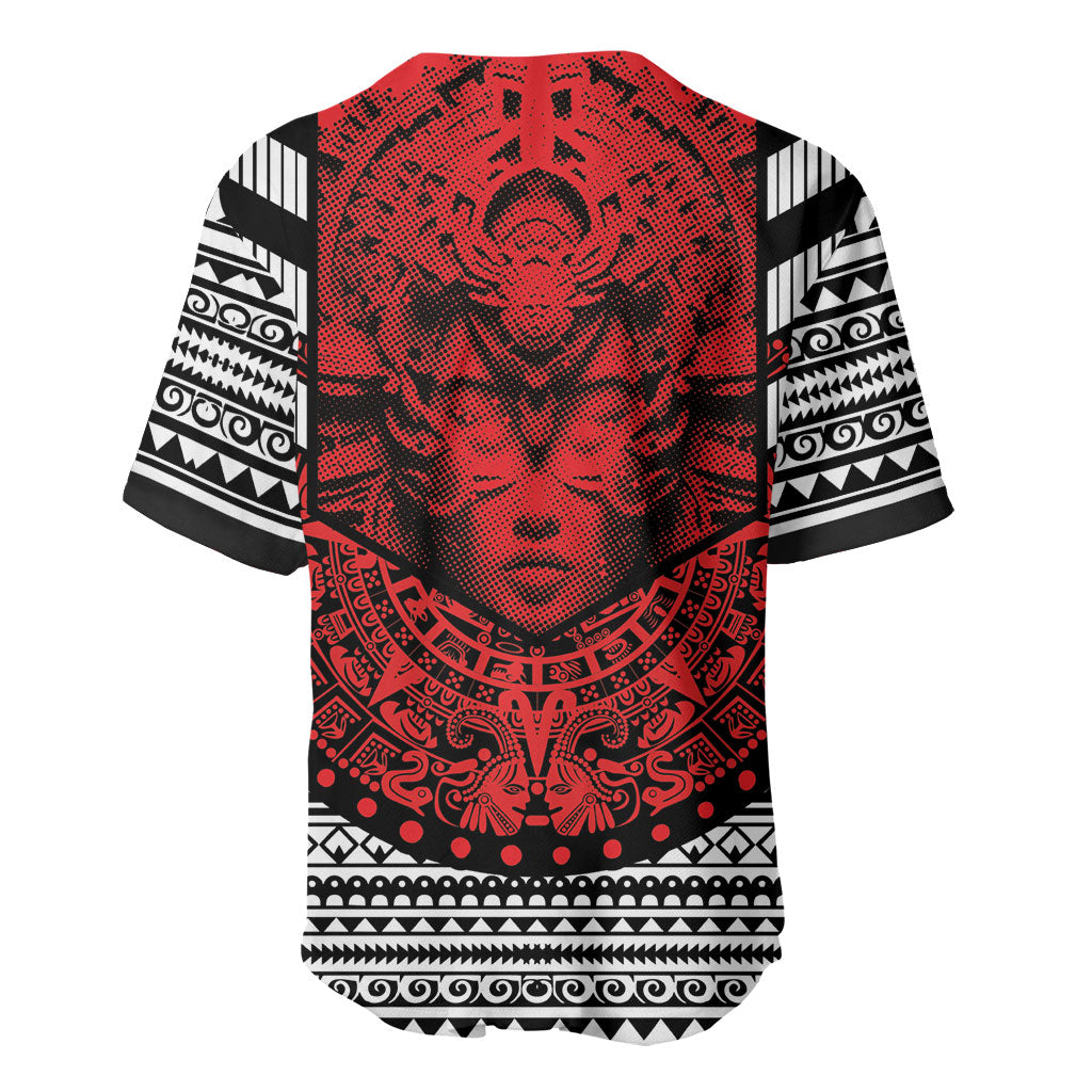 Mexico Aztec Warrior Goddess Baseball Jersey Tribal Aztec Heritage