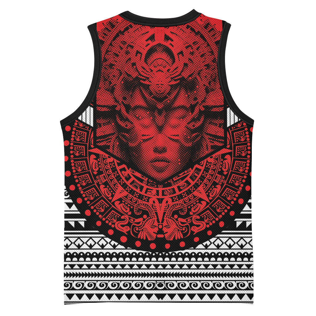 Mexico Aztec Warrior Goddess Basketball Jersey Tribal Aztec Heritage