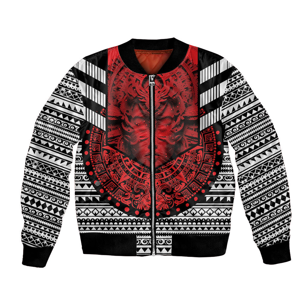 Mexico Aztec Warrior Goddess Bomber Jacket Tribal Aztec Heritage