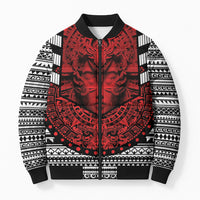 Mexico Aztec Warrior Goddess Bomber Puffer Jacket Tribal Aztec Heritage