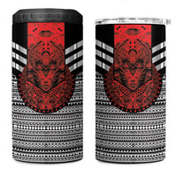 Mexico Aztec Warrior Goddess 4 in 1 Can Cooler Tumbler Tribal Aztec Heritage