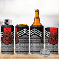Mexico Aztec Warrior Goddess 4 in 1 Can Cooler Tumbler Tribal Aztec Heritage