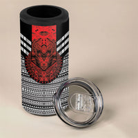 Mexico Aztec Warrior Goddess 4 in 1 Can Cooler Tumbler Tribal Aztec Heritage