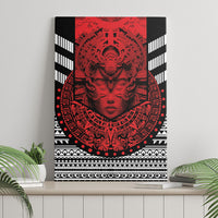 Mexico Aztec Warrior Goddess Canvas Wall Art Tribal Aztec Heritage