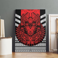 Mexico Aztec Warrior Goddess Canvas Wall Art Tribal Aztec Heritage