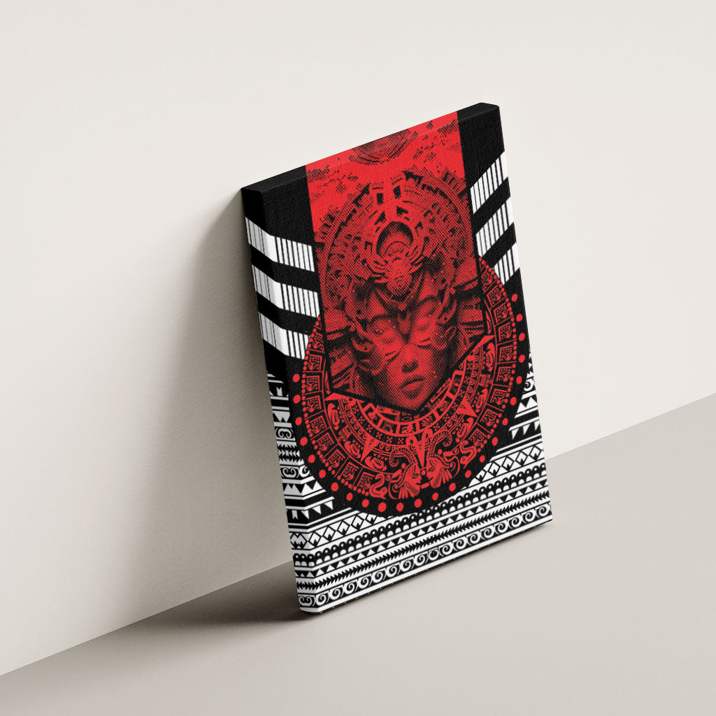 Mexico Aztec Warrior Goddess Canvas Wall Art Tribal Aztec Heritage