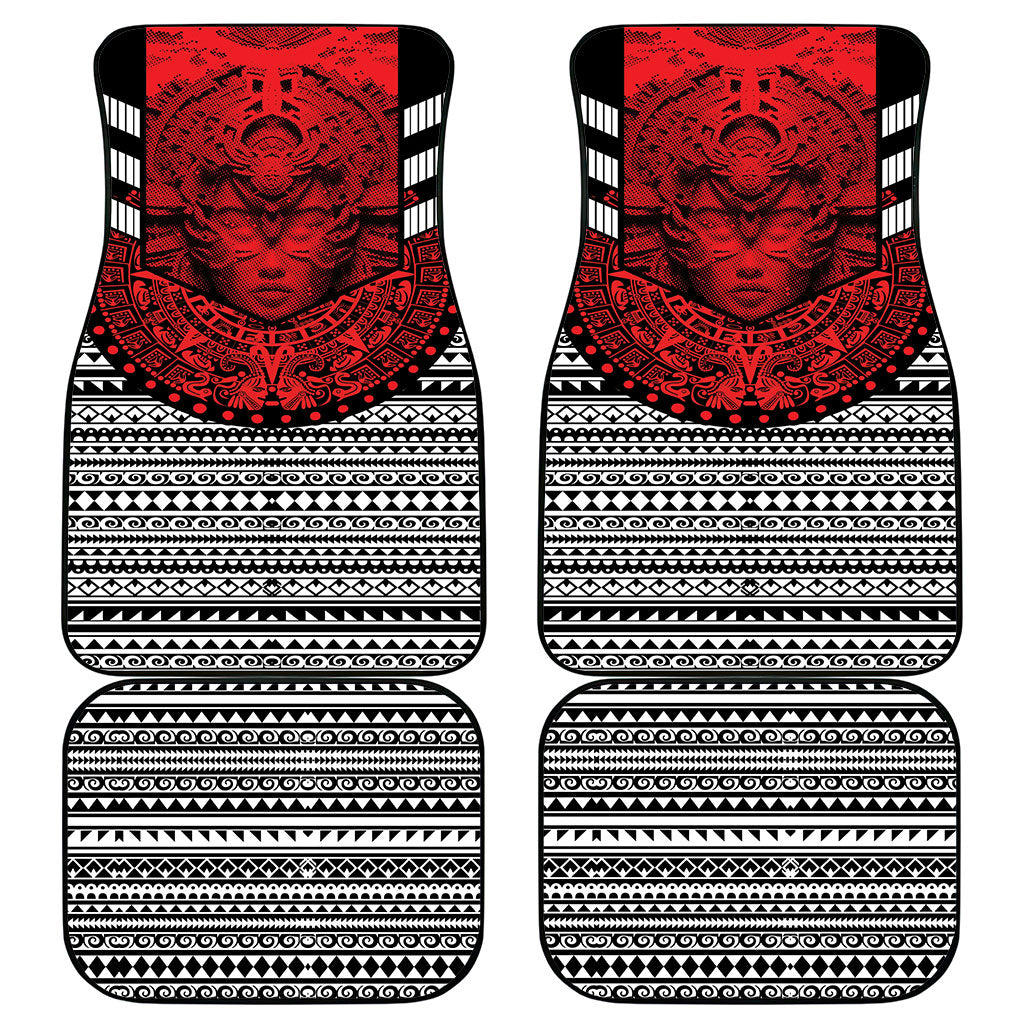 Mexico Aztec Warrior Goddess Car Mats Tribal Aztec Heritage