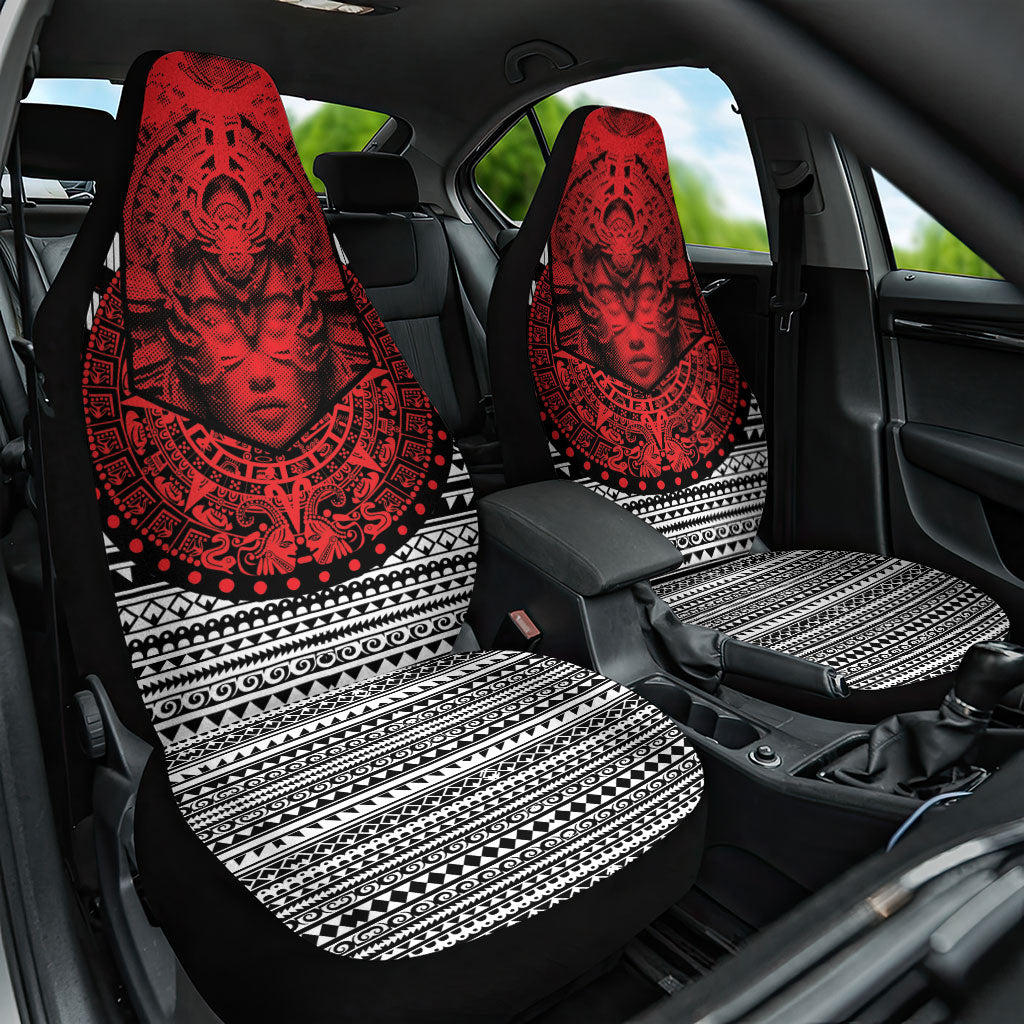 Mexico Aztec Warrior Goddess Car Seat Cover Tribal Aztec Heritage