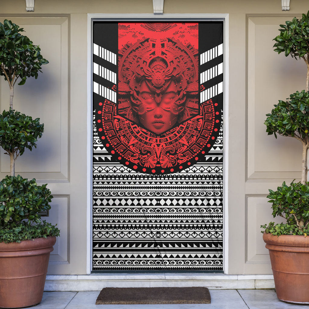 Mexico Aztec Warrior Goddess Door Cover Tribal Aztec Heritage