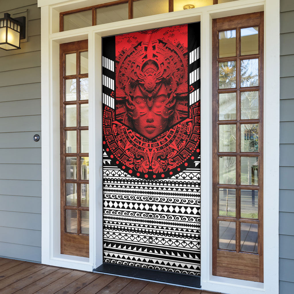 Mexico Aztec Warrior Goddess Door Cover Tribal Aztec Heritage