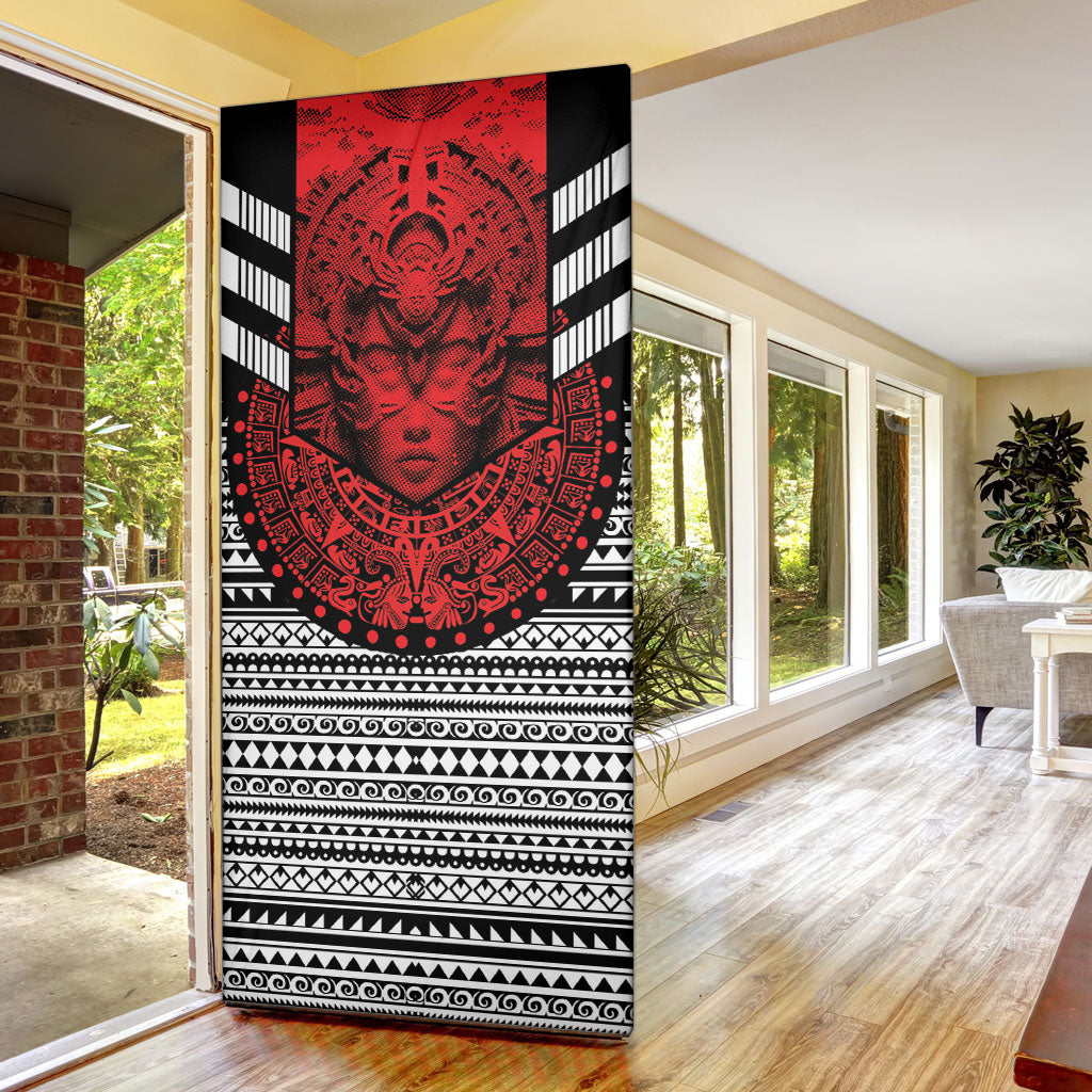 Mexico Aztec Warrior Goddess Door Cover Tribal Aztec Heritage