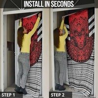Mexico Aztec Warrior Goddess Door Cover Tribal Aztec Heritage