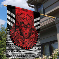 Mexico Aztec Warrior Goddess Garden Flag Tribal Aztec Heritage