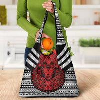 Mexico Aztec Warrior Goddess Grocery Bag Tribal Aztec Heritage