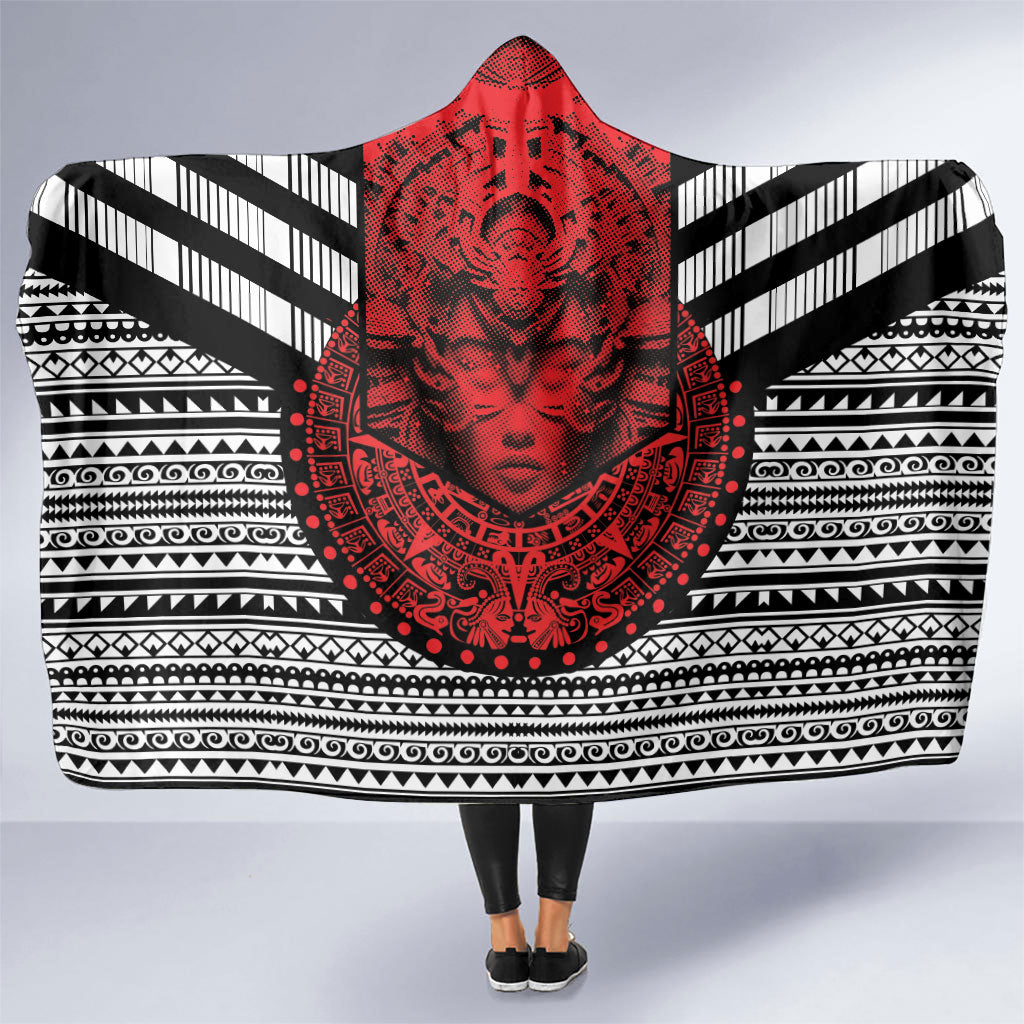 Mexico Aztec Warrior Goddess Hooded Blanket Tribal Aztec Heritage