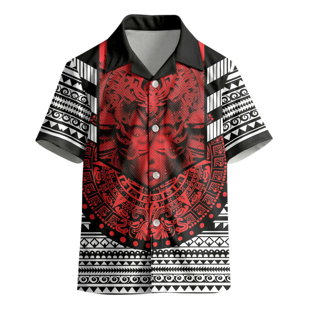 Mexico Aztec Warrior Goddess Kid Hawaiian Shirt Tribal Aztec Heritage