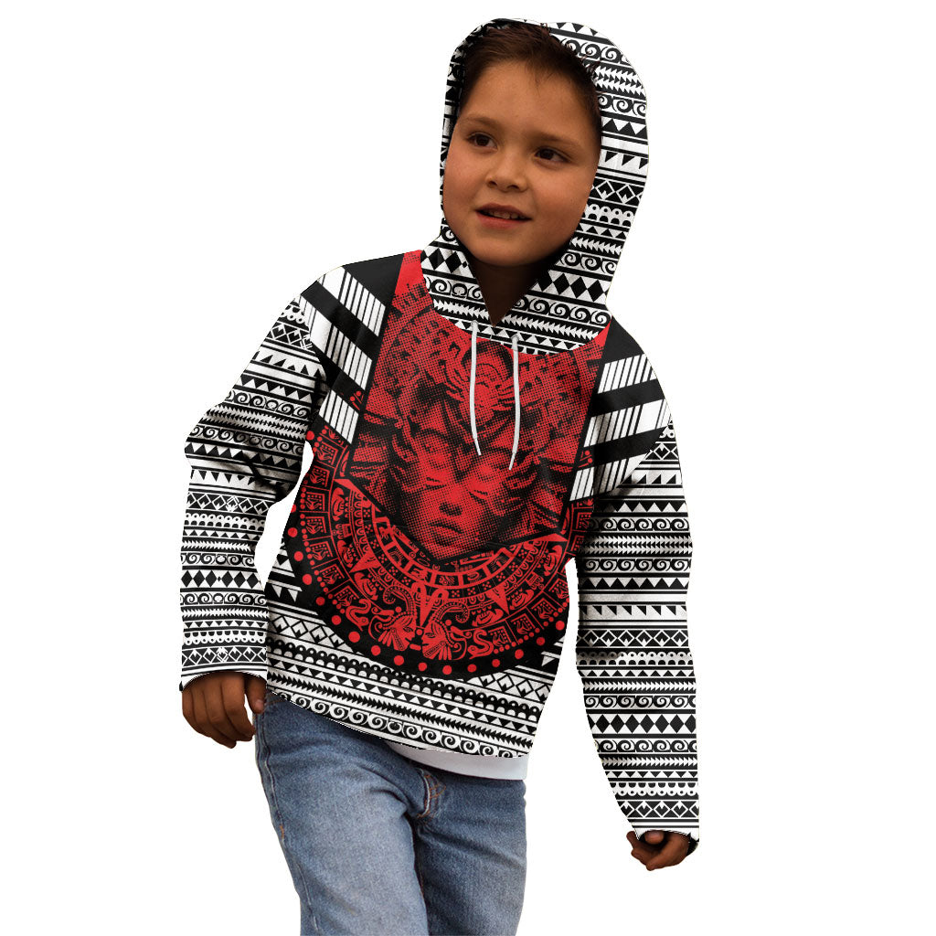 Mexico Aztec Warrior Goddess Kid Hoodie Tribal Aztec Heritage