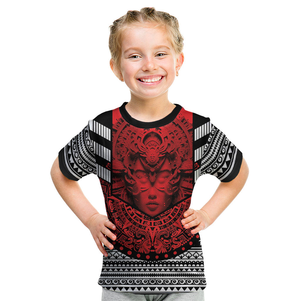 Mexico Aztec Warrior Goddess Kid T Shirt Tribal Aztec Heritage