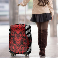 Mexico Aztec Warrior Goddess Luggage Cover Tribal Aztec Heritage