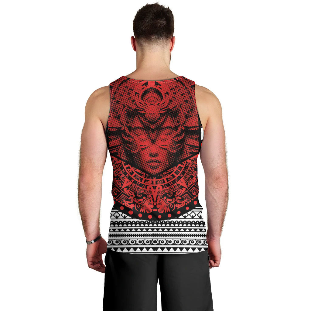 Mexico Aztec Warrior Goddess Men Tank Top Tribal Aztec Heritage