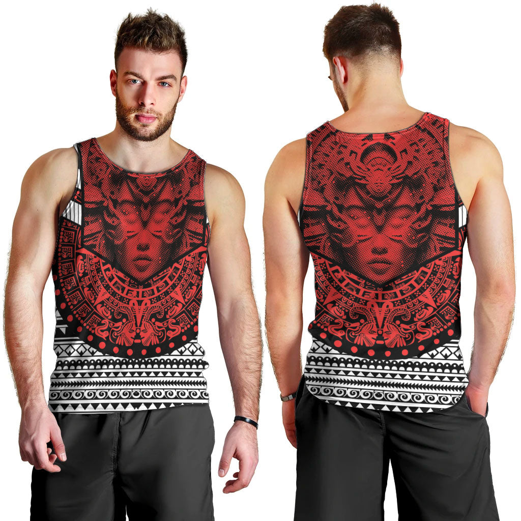Mexico Aztec Warrior Goddess Men Tank Top Tribal Aztec Heritage