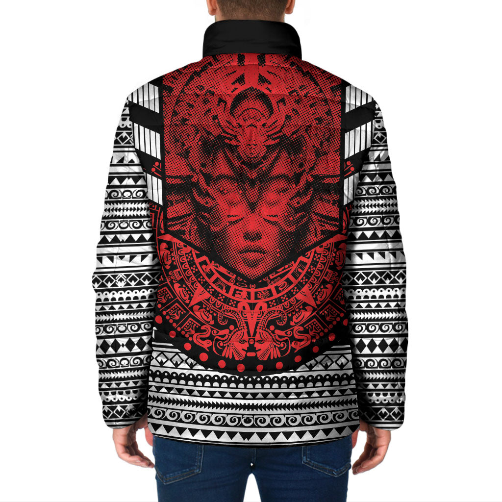 Mexico Aztec Warrior Goddess Padded Jacket Tribal Aztec Heritage