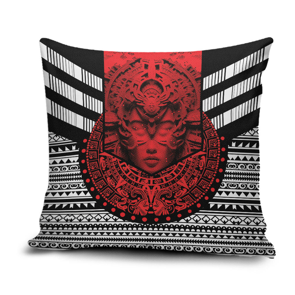 Mexico Aztec Warrior Goddess Pillow Cover Tribal Aztec Heritage