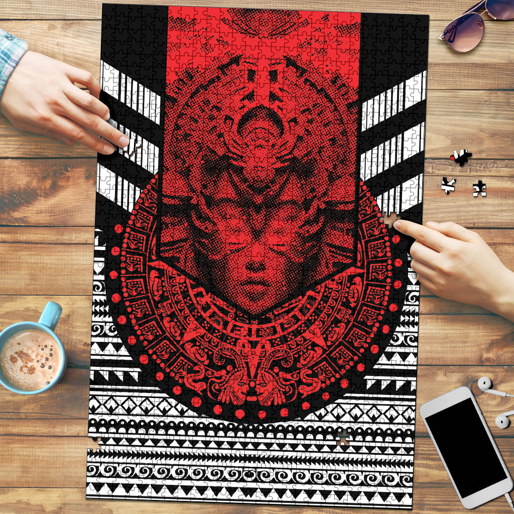 Mexico Aztec Warrior Goddess Puzzle Tribal Aztec Heritage