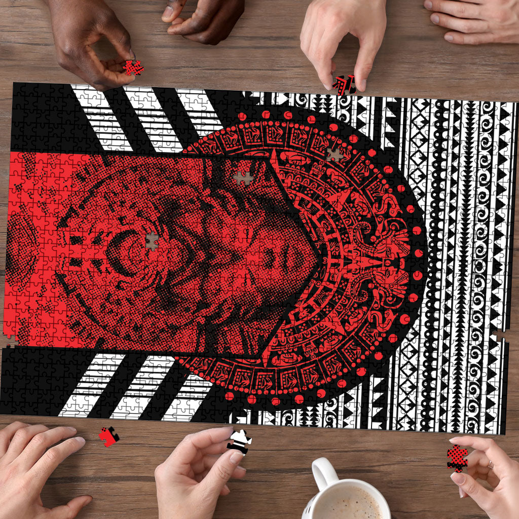 Mexico Aztec Warrior Goddess Puzzle Tribal Aztec Heritage