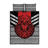 Mexico Aztec Warrior Goddess Quilt Bed Set Tribal Aztec Heritage