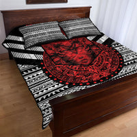 Mexico Aztec Warrior Goddess Quilt Bed Set Tribal Aztec Heritage