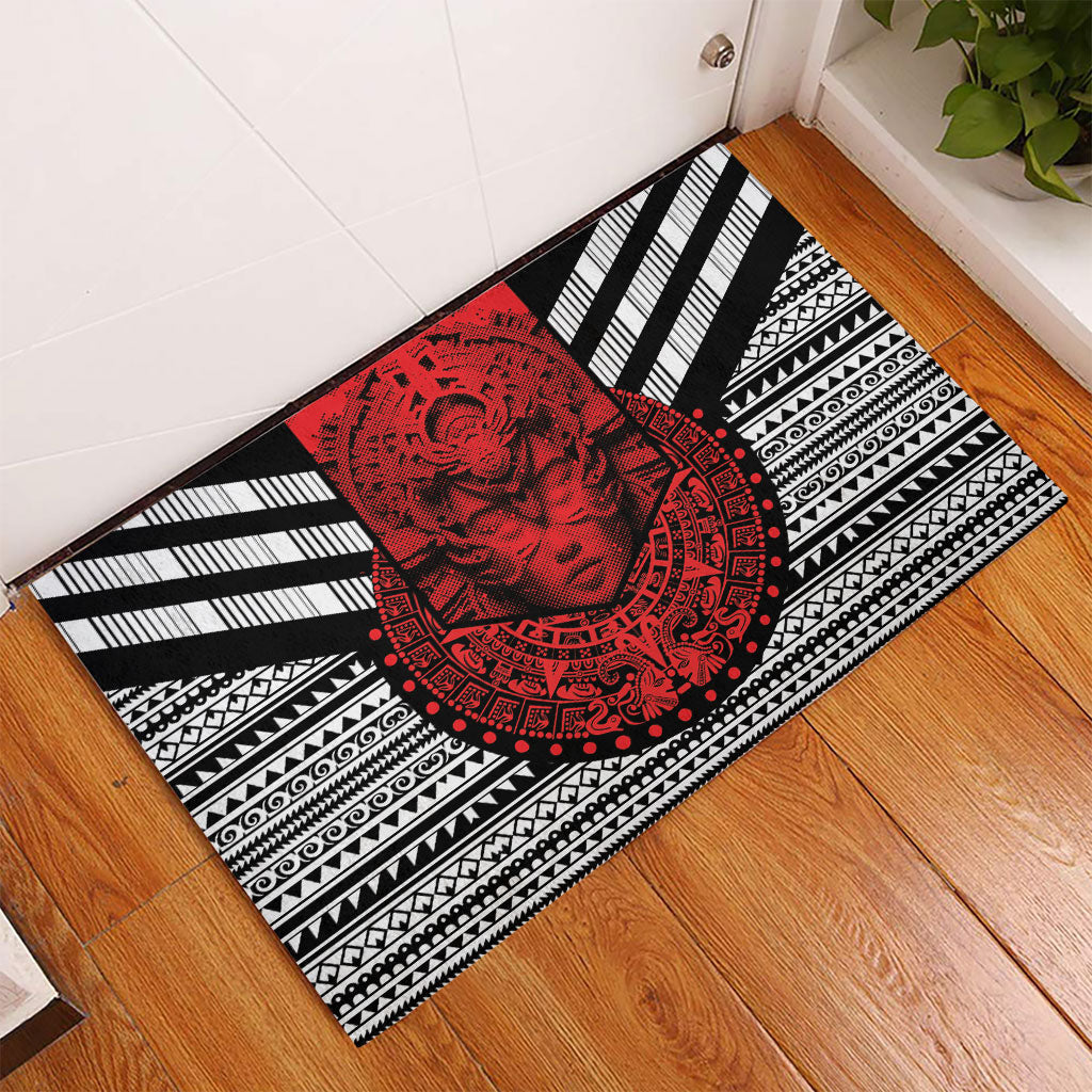 Mexico Aztec Warrior Goddess Rubber Doormat Tribal Aztec Heritage