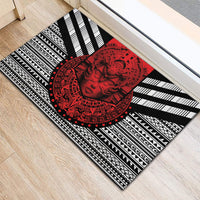 Mexico Aztec Warrior Goddess Rubber Doormat Tribal Aztec Heritage